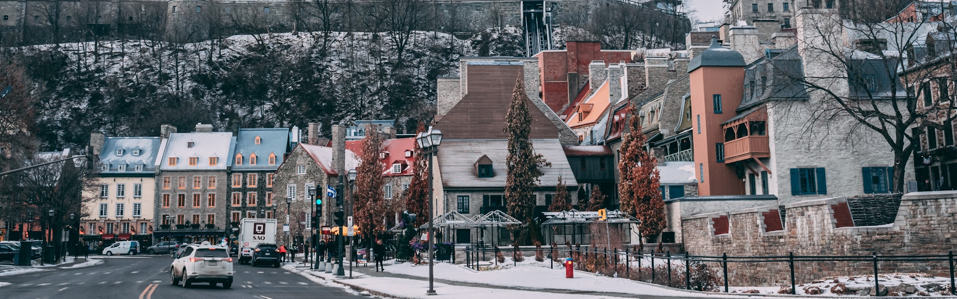 Vue panoramique du Vieux-Québec avec le Château Frontenac